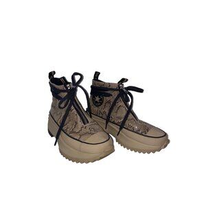 Converse Run Star Hike High Snakeskin Zip Chunky Boot 170056C Women's Size 6.5